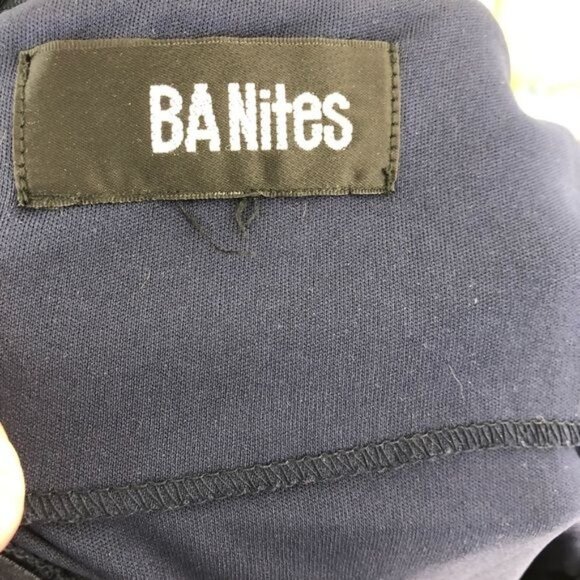 BA Nites Sheer Sweatheart Bust Lace Floral Ruched Evening Ball Floor Length Gown - Picture 10 of 11